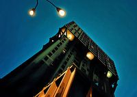 Urban Nightscape Verlichte Velasca toren