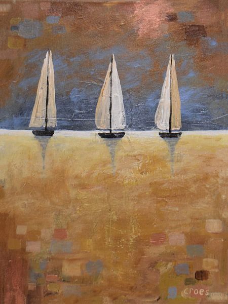 Relaxed sailing day by Chris Croes schilderijen