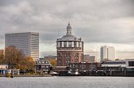 Watertoren de Esch en Erasmus universiteit in Rotterdam. van Janny Beimers thumbnail