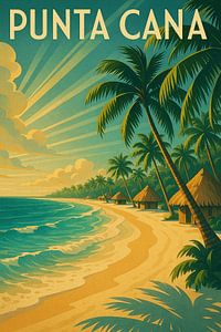Punta Cana Paradise - Tropische Traumlandschaft im Art-Déco-Stil