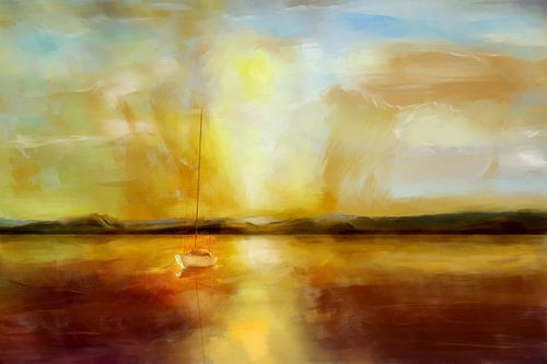 Ancré pour la nuit sur Jan Brons