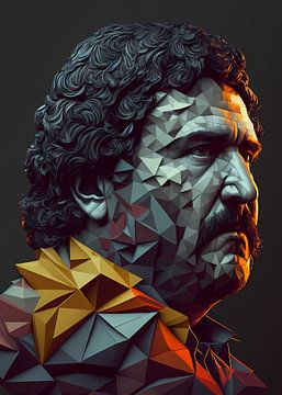 Pablo Escobar Laagpolig van WpapArtist WPAP Artist