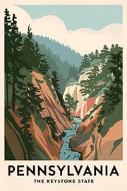 Pennsylvania von Poster Art Shop