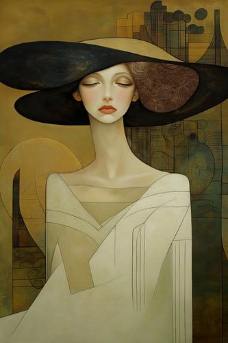 Modern abstracte vrouw