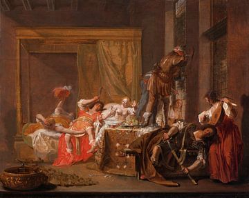 Scène uit het huwelijk van Messalina en Gaius Silius, Nicolaes Knüpfe