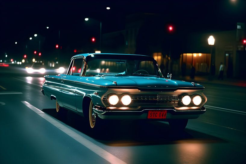 Altes Auto fahren von Artsy