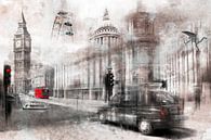 Digital-Art LONDON Composing von Melanie Viola Miniaturansicht