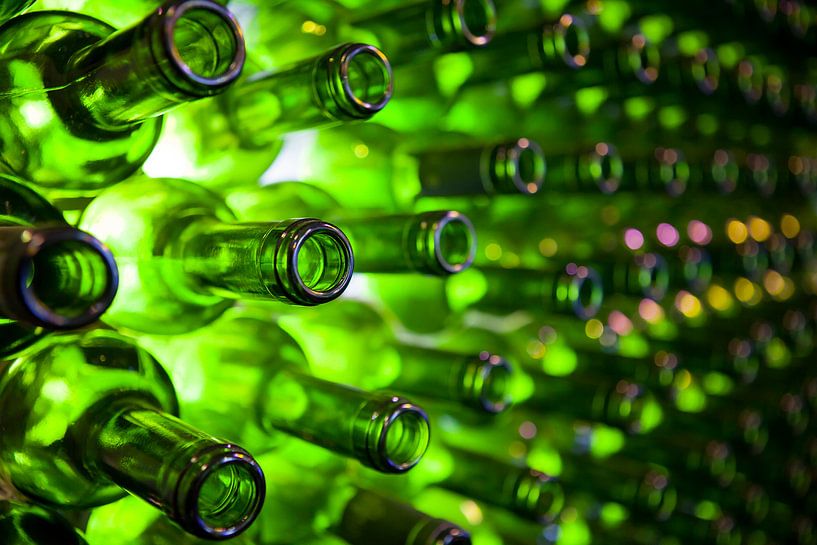 Green bottles by Ester Ammerlaan