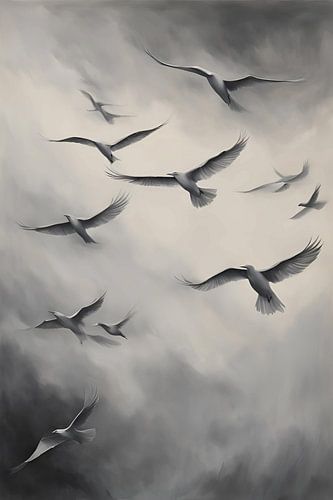 Op Zoek Naar Mij Vogels Schilderij