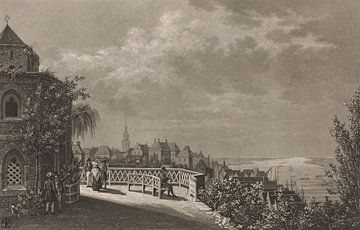 Willem Hendrik Hoogkamer, Ansicht von Nijmegen vom Valkhof aus, 1832