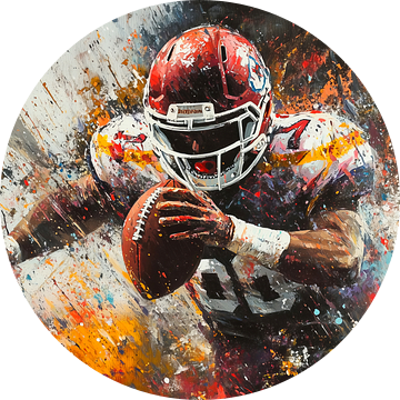 Amerikaanse voetbalspeler Pop Art van ARTemberaubend