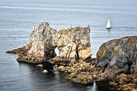 Landschap rotsen en oceaan in Bretagne