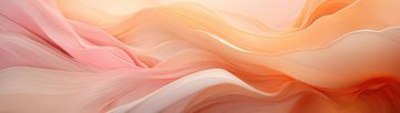 Peach Dream - Peach Fuzz Abstract Flow #07 by Ralf van de Sand