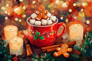 Kerstmis peperkoek mok van Poster Art Shop