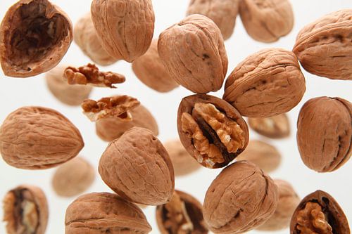 Vallende walnoten