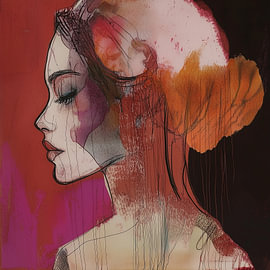 In Silence – A Modern Feminine Portrait by Bianca ter Riet