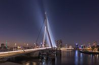 De Erasmusbrug in Rotterdam in de avond van MS Fotografie | Marc van der Stelt thumbnail