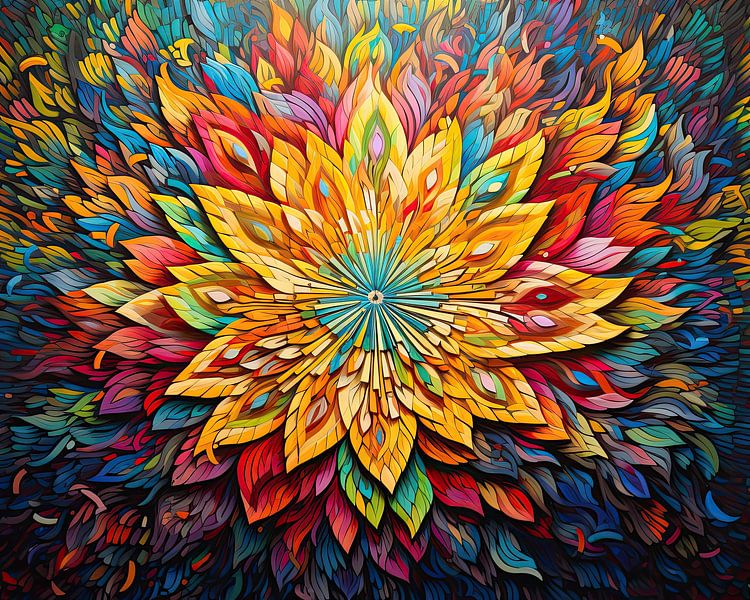 Mandala Colourful 48912 by Abstract Painting