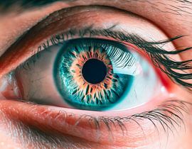 Oog met vintage