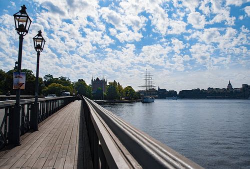Brug naar Skeppsholmen in Stockholm, Zweden.
