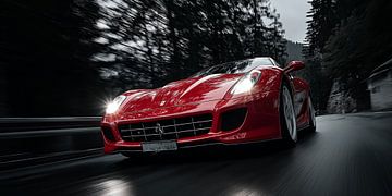 Roter Ferrari 559 von PixelPrestige