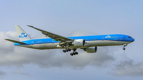 KLM Boeing 777-300 passagiersvliegtuig.