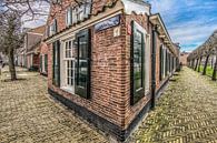 Hoekhuisje in Leeuwarden op de hoek van Luilekkerland par Harrie Muis Aperçu