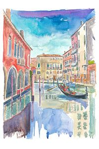 Serenade im Kanal von Venedig auf dem Rio Malcanton Ein Gondel-Tagtraum