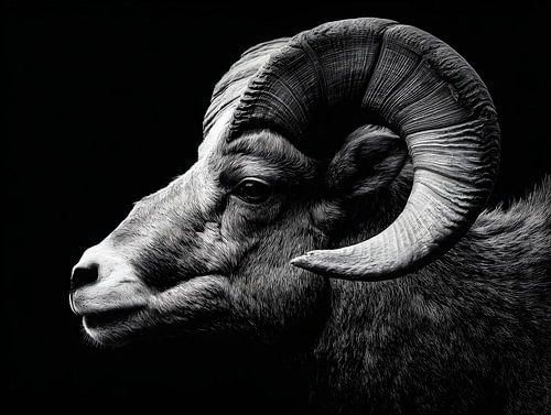 Mouflon à l'ombre – Une force archaïque