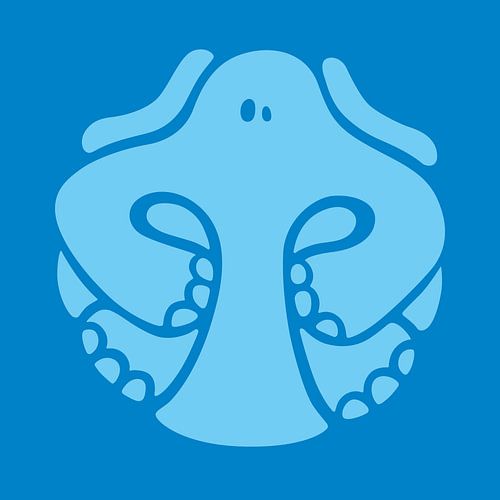 Olifant blauw/Elephant blue