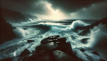the sea shows its power by Armin Mumper