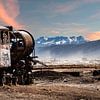alte Eisenbahn im Sonnenuntergang von Alex Neumayer