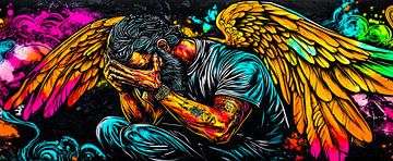 The fallen angel of hope by Klaus Tesching - Art-AI