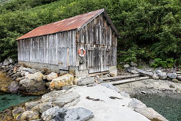 Boatshouse on the Storfjord sur Rico Ködder