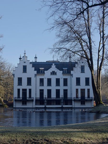 Staverden Castle in winter by Gerard de Zwaan