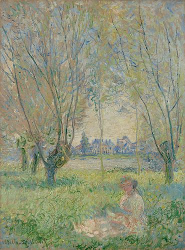 Claude Monet, Femme assise sous les saules, 1880