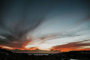 Sonnenuntergang Farben | Curacao, Antillen von Trix Leeflang