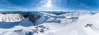 Panorama Blick vom Toreck auf die Allgäuer Alpen und das Kleinwalsertal mit dem Hohen Ifen von Leo Schindzielorz Miniaturansicht
