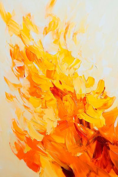 Farbenspiel in warmen Gelbtönen von Poster Art Shop