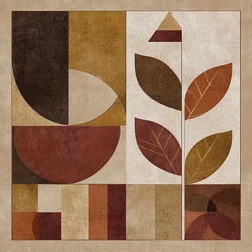 Geometrische Blätter und Formen