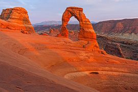 Delicate Arch bei Sonnenuntergang, Utah von Henk Meijer Photography