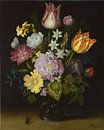Flowers in a Glass Vase, Ambrosius Bosschaert the Elder by Masterful Masters thumbnail