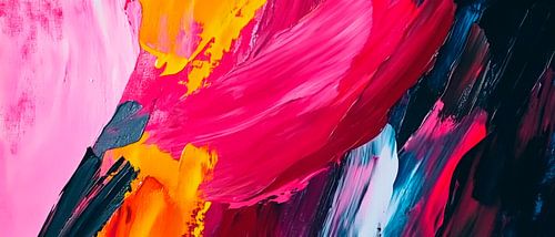 Œuvre d'art abstrait haute en couleur