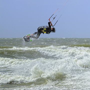 Texel - Kitesurfen sur foto zandwerk