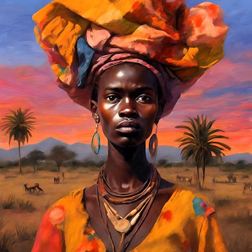 Mundari-Frau