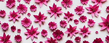 Header abstrakte Kunst Blumen Origami Illustration von Animaflora PicsStock