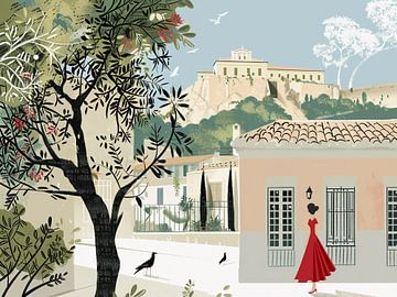 wandelen in Athene van haroulita