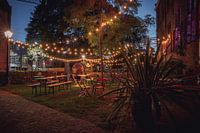 Ein beleuchteter Garten in Zwolle