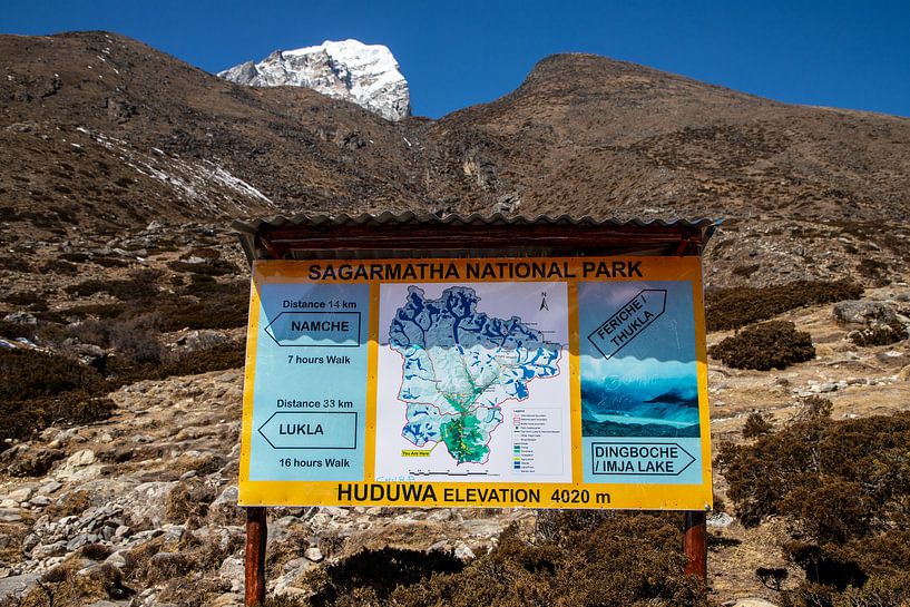 Sagarmatha National Park Nepal van Ton Tolboom
