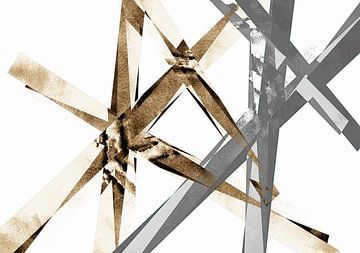 Sterrenkind IV Geometrisch abstract van Mad Dog Art